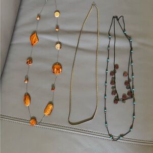 Costume jewelry bundle of 3 necklaces